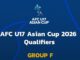 ดูบอลสด ฟุตบอล U17 ชิงแชมป์เอเชีย 2026 รอบคัดเลือก