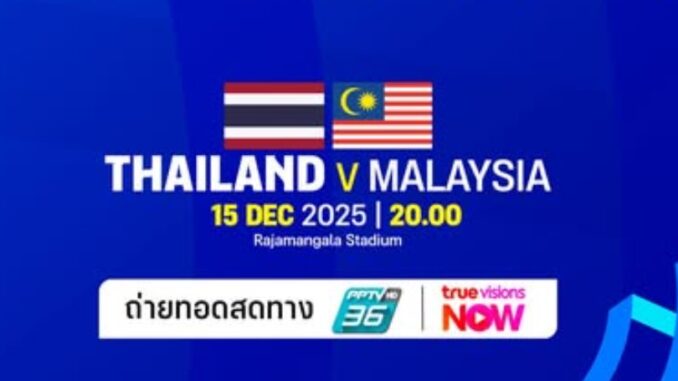 ดูบอลซีเกมส์ 2025 ทีมชาติไทย พบ มาเลเซีย
