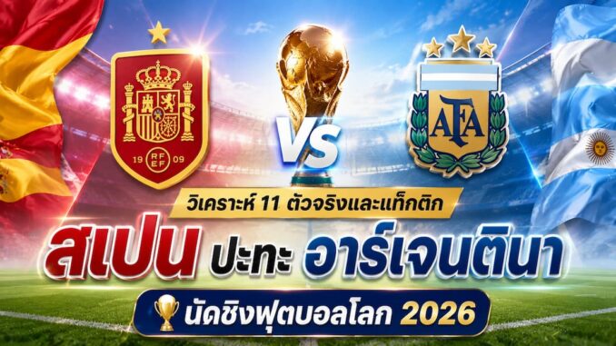 ดูบอลสด สเปน พบ อาร์เจนติน่า ฟุตบอลโลก 2026