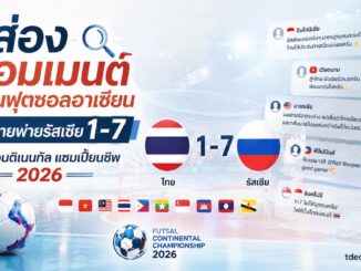คอมเมนต์แฟนบอลอาเซียน ฟุตซอลไทย พ่าย รัสเซีย